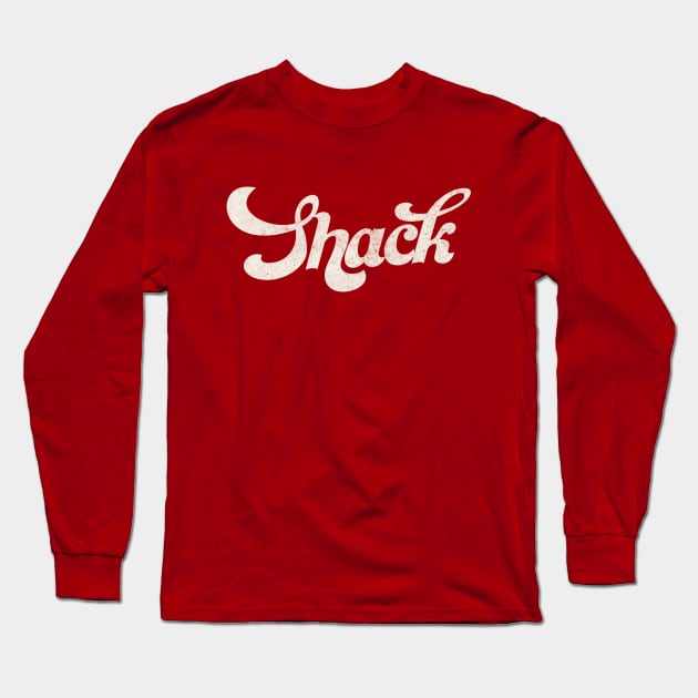 Shack Retro 90s Style Design Long Sleeve T-Shirt by DankFutura